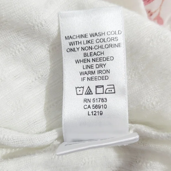 Floral Boho Cardigan Kimono Size Medium Bell Sleeve Lightweight Swimsuit Coverup - Picture 7 of 10